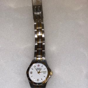 Wenger Swiss Military Two Tone Gold and Steel watch.